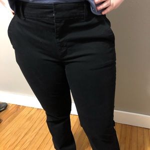 LOFT Black Straight Leg Pants